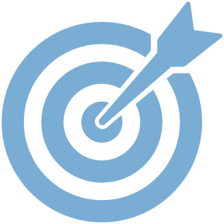 drawing of a target on a bullseye